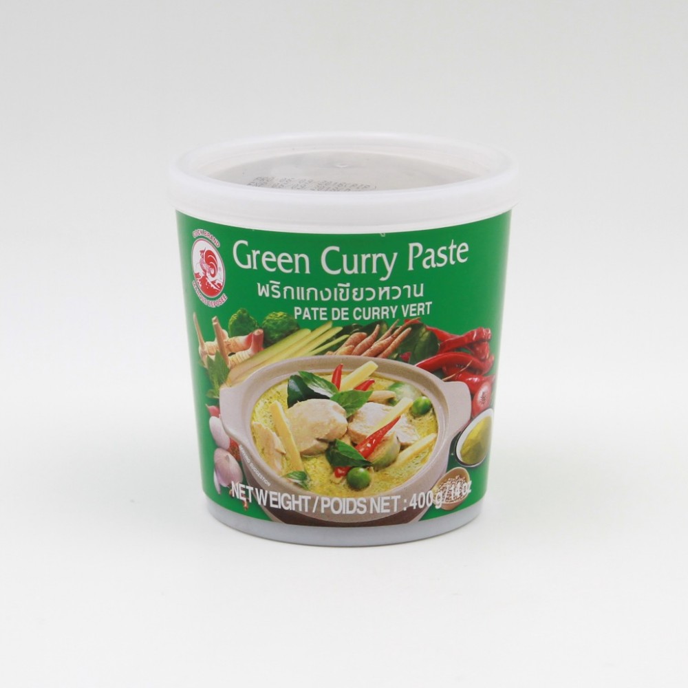 pate-de-curry-vert-tres-pimentee PATE DE CURRY VERT COQ 400G – Image 1