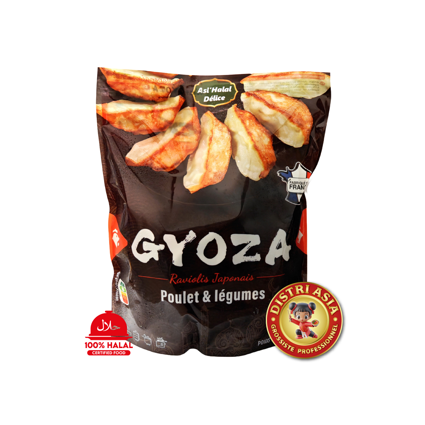 gyozapj GYOZA POULET HALAL PJ 600GX10đ„ PROMO 10+1 đ„ â Image 1